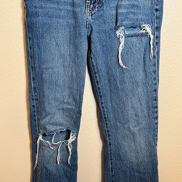 BDG Urban Outfitters Distressed Stretch High Rise  Flare Jeans - Picture 3 of 11